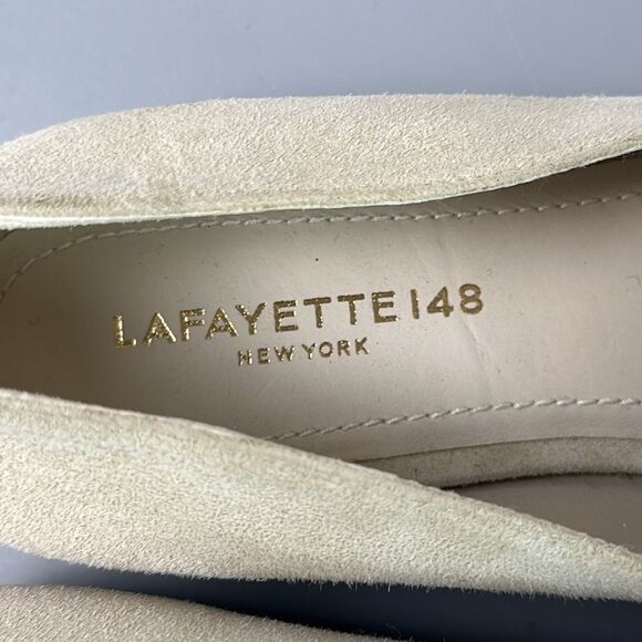Lafayette 148 New York Eve Square-Toe
Suede Loafers Light Beige EUR 38 US 8 - Picture 11 of 14